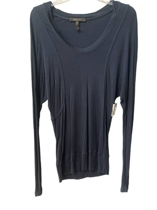 Top Long Sleeve By Bcbgmaxazria In Navy, Size: S