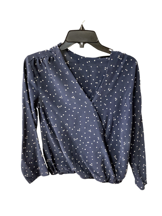 Top Long Sleeve By Madewell In Blue, Size: Xs