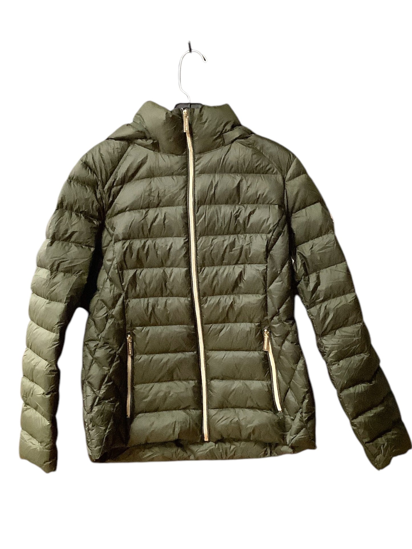 Coat Puffer & Quilted By Michael By Michael Kors In Green, Size: M