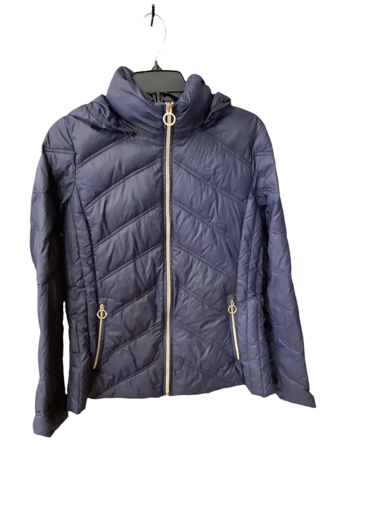 Coat Puffer & Quilted By Michael By Michael Kors In Blue, Size: M