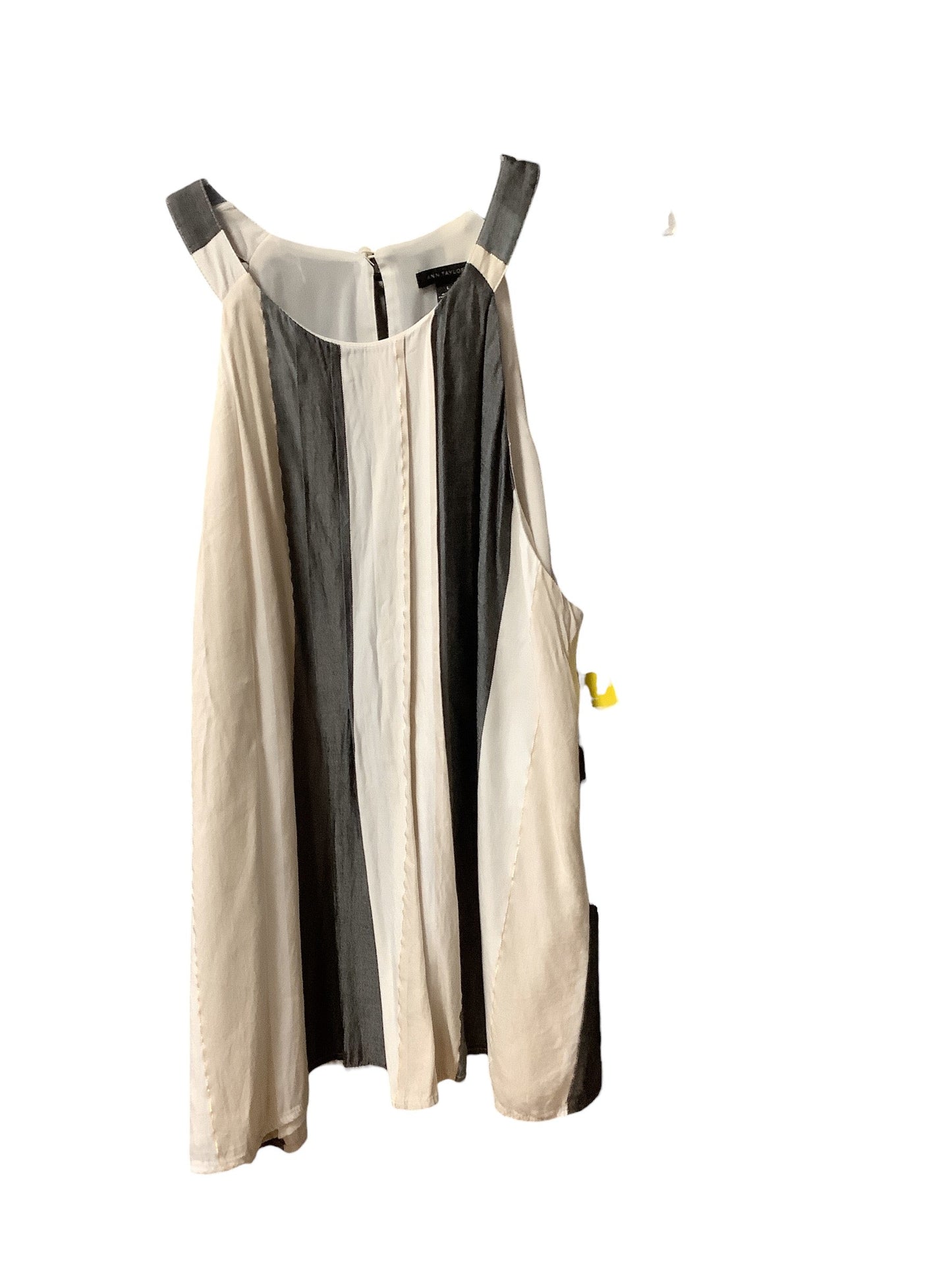 Top Sleeveless By Ann Taylor In Beige, Size: L