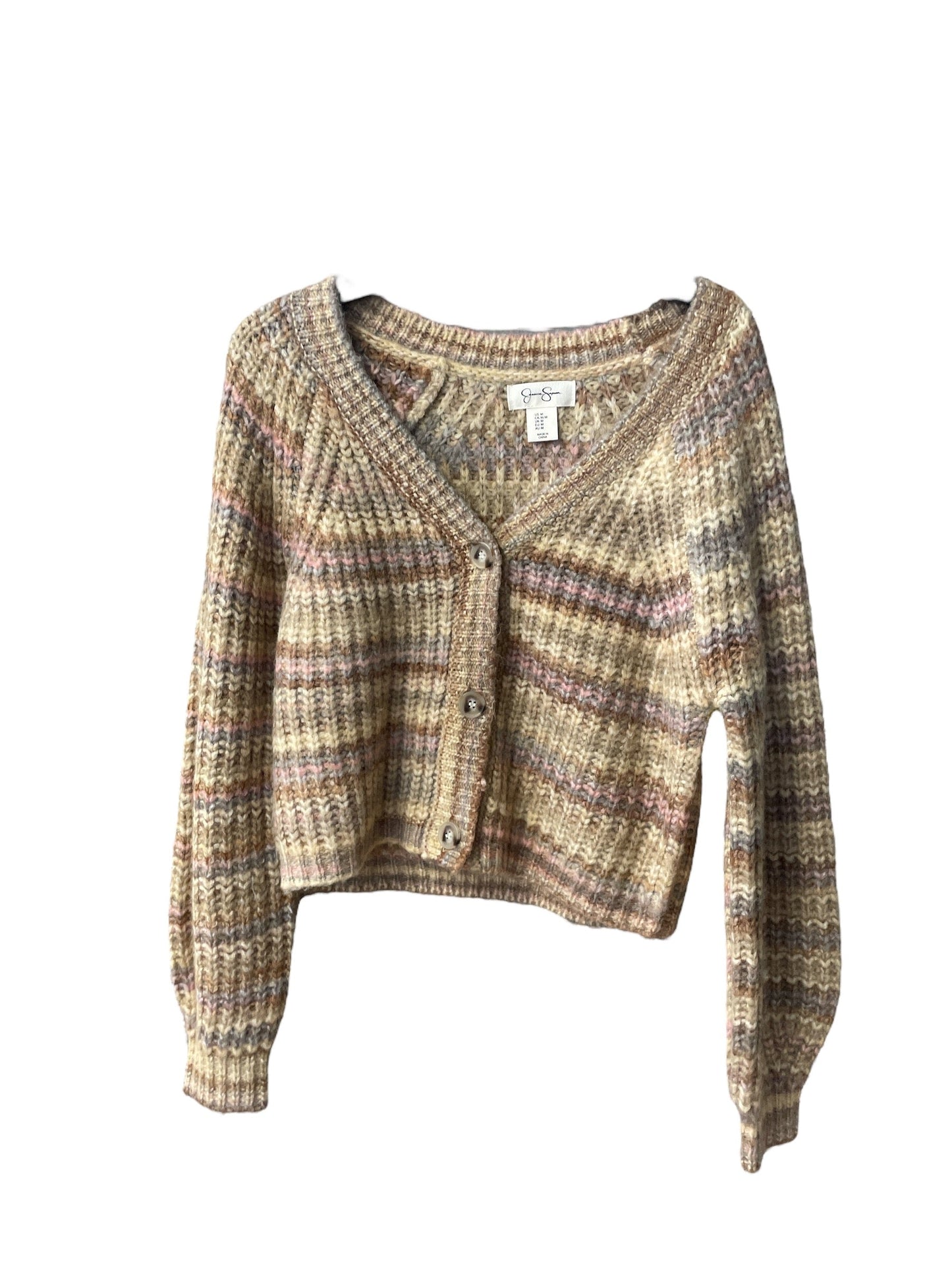 Sweater Cardigan By Jessica Simpson In Multi-colored, Size: M