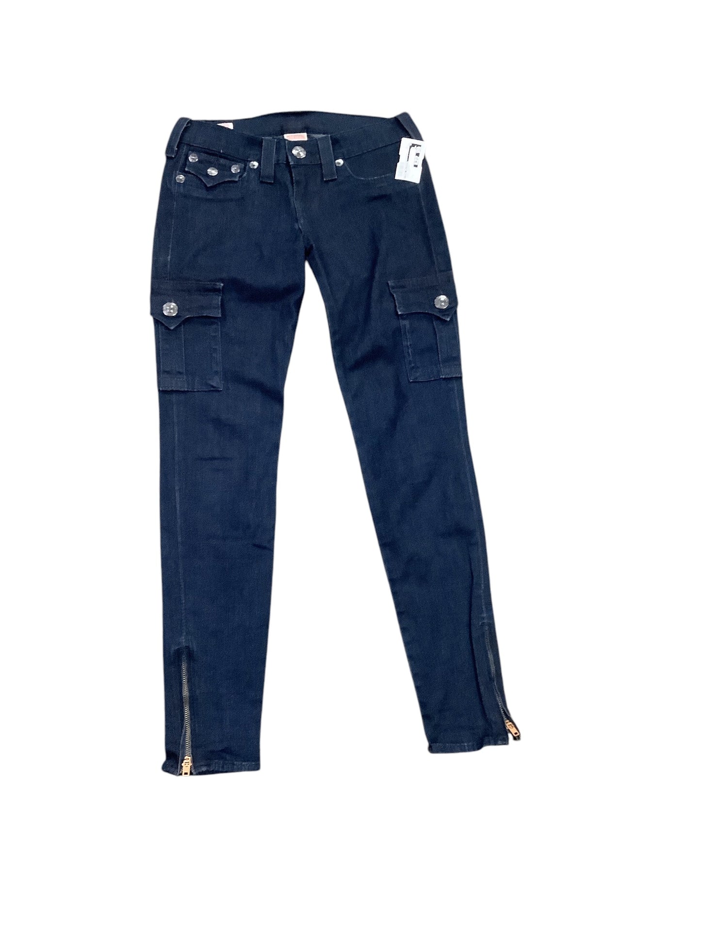 Jeans Skinny By True Religion In Blue Denim, Size: 4