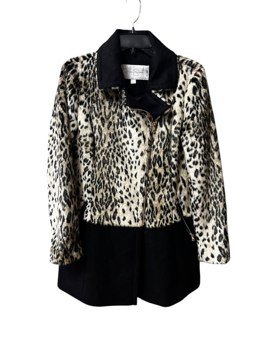 Coat Faux Fur & Sherpa By Jessica Simpson In Animal Print, Size: M