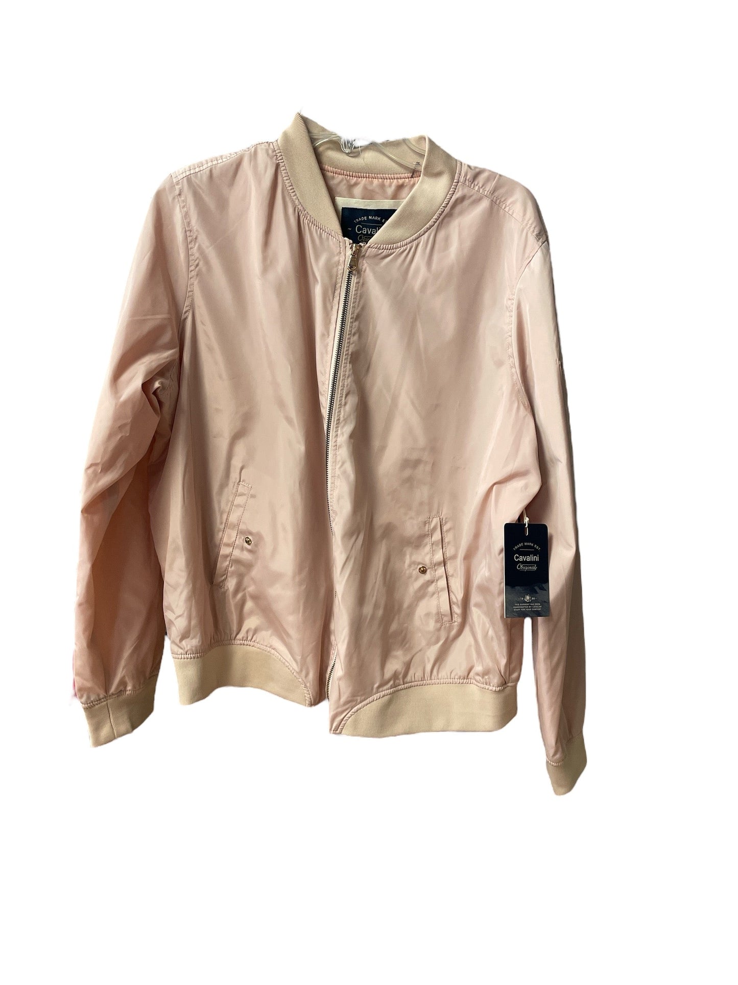 Jacket Windbreaker By Clothes Mentor In Pink, Size: 2x