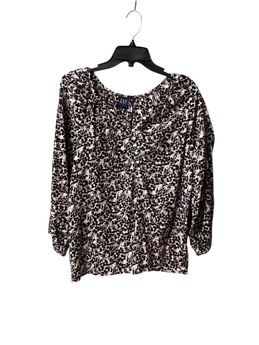 Top Long Sleeve By Gap In Floral Print, Size: L