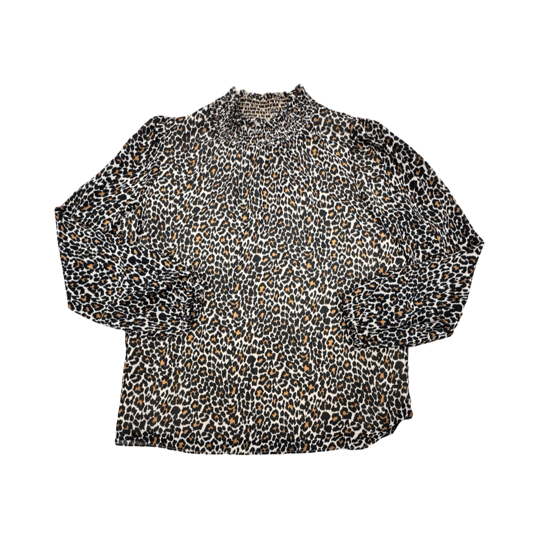 Top Ls By J. Crew In Animal Print, Size:Xs
