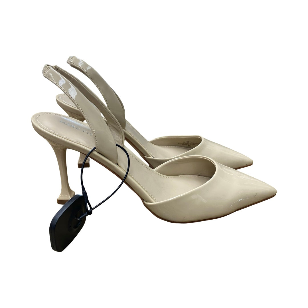 Shoes Heels Stiletto By Marc Fisher In Cream, Size:10