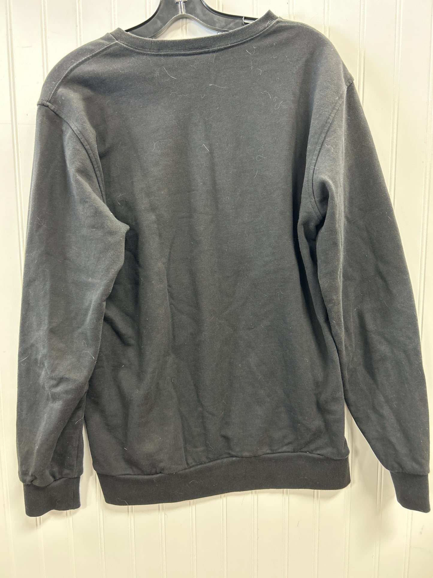 Athletic Sweatshirt Crewneck By Adidas In Black, Size:S