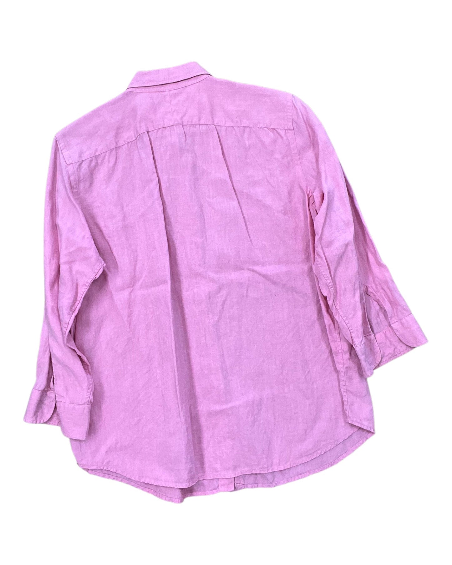 Blouse Ls By Chaps In Pink, Size:L