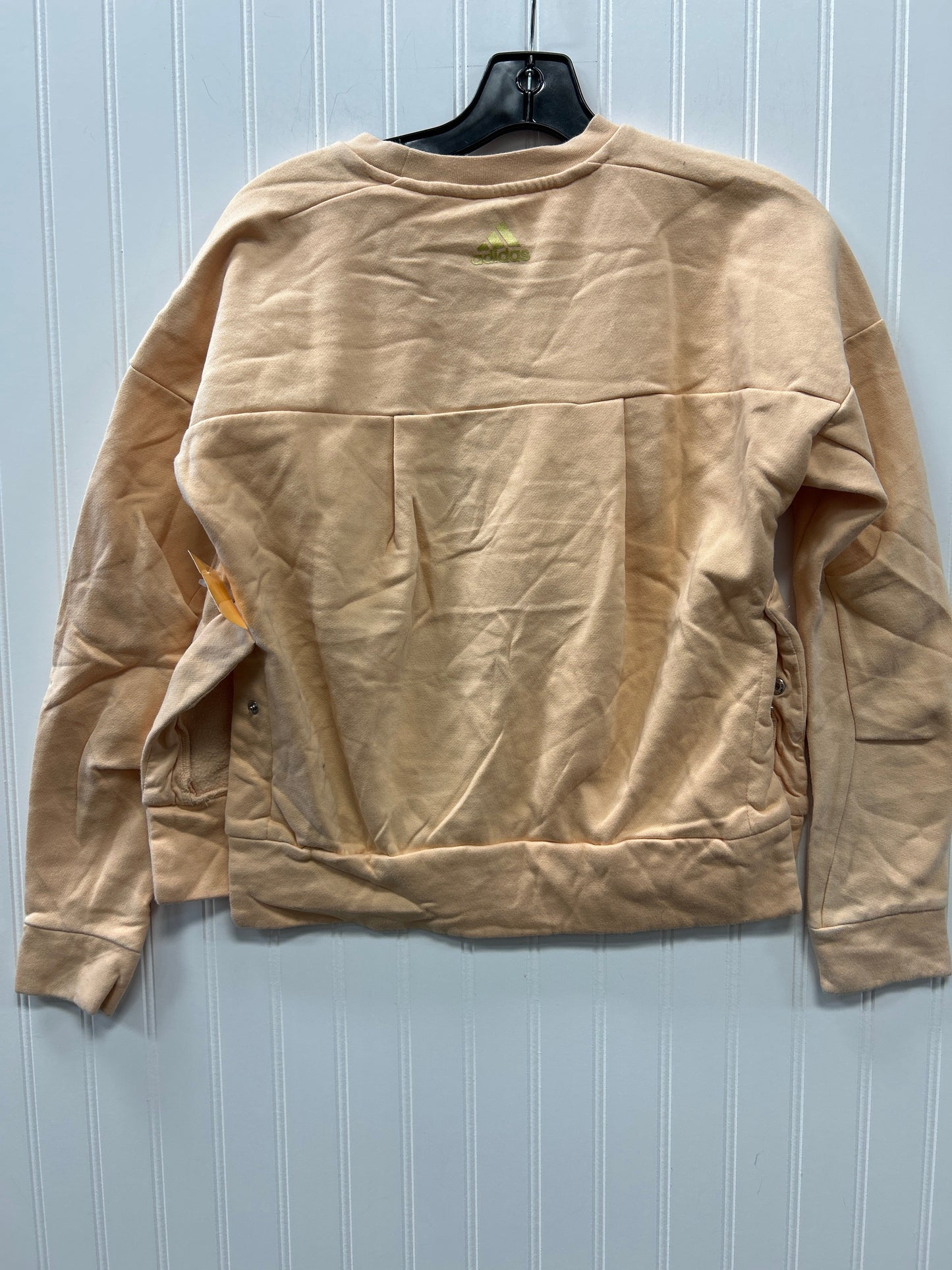 Athletic Top Ls Crewneck By Adidas In Orange, Size:S