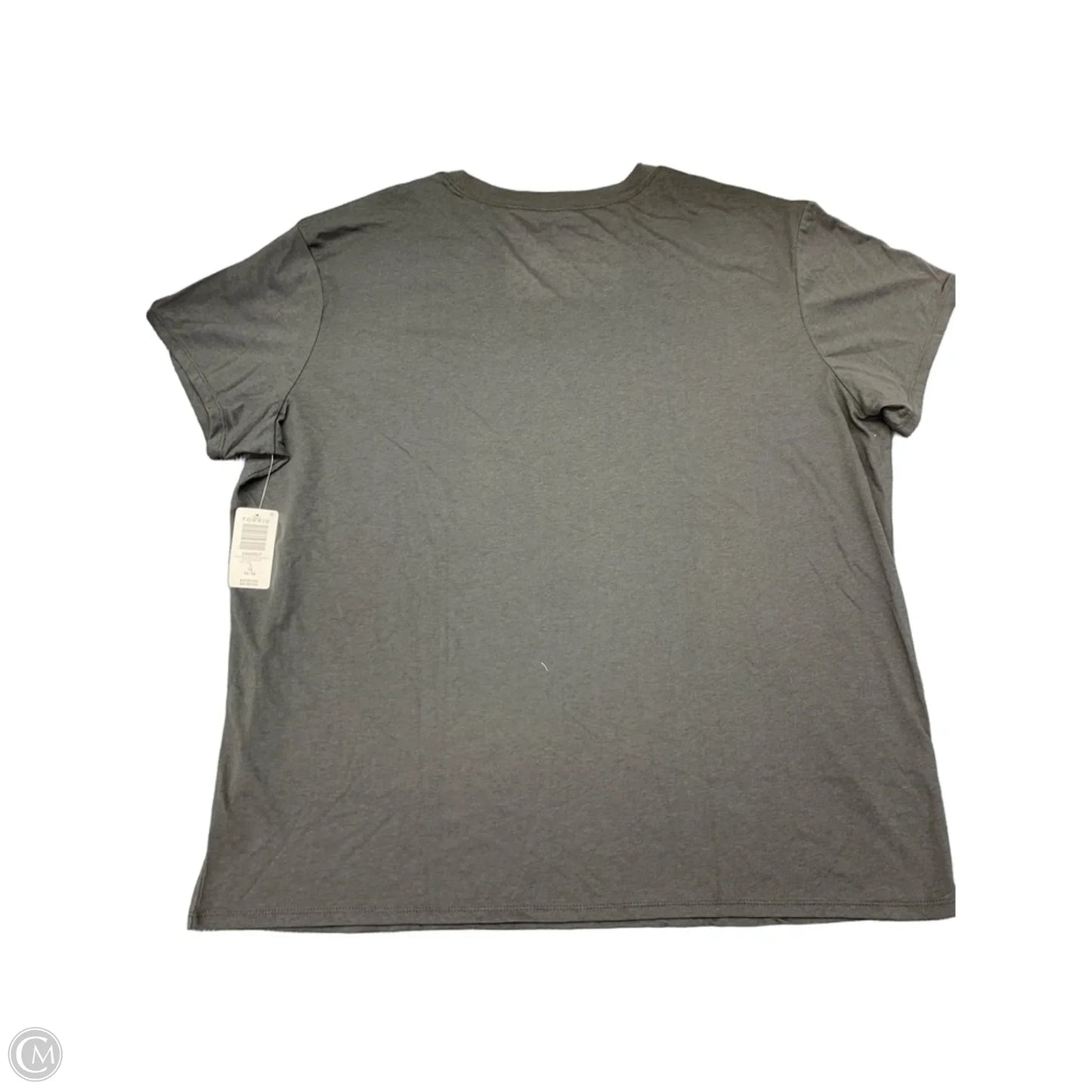 Top Short Sleeve By Torrid In Grey, Size: 1x