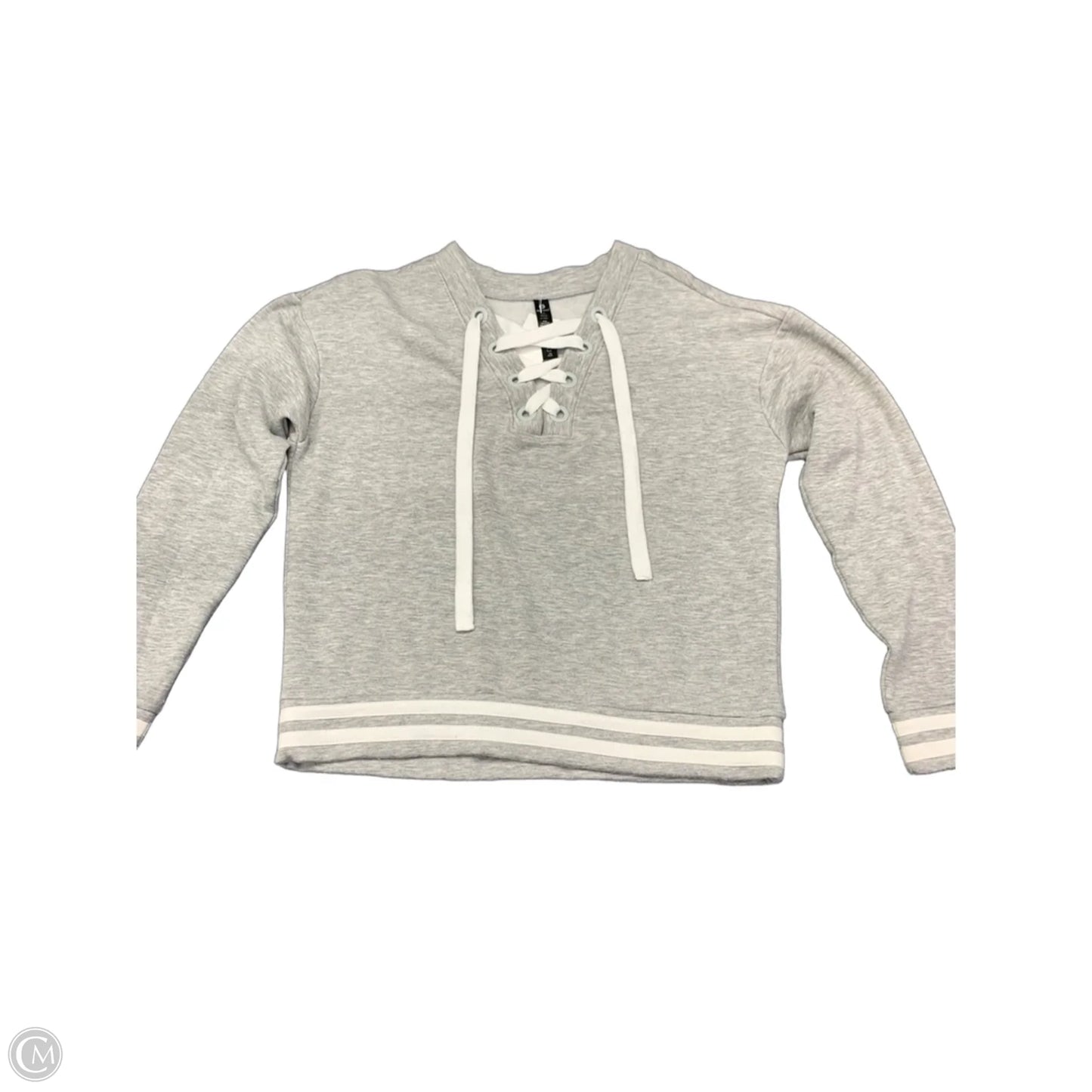 Athletic Sweatshirt Crewneck By 90 Degrees By Reflex In Grey, Size: Xs