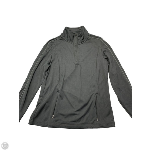 Athletic Top Long Sleeve Collar By Mondetta In Black, Size: M