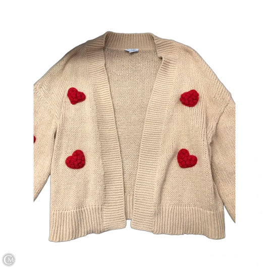 Sweater Cardigan By Mudpie In Tan, Size: Osfm