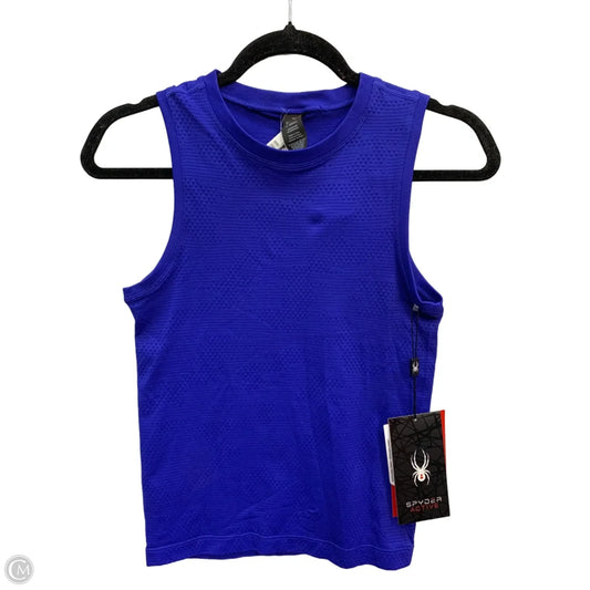 Athletic Tank Top By Spyder In Blue, Size: Xs