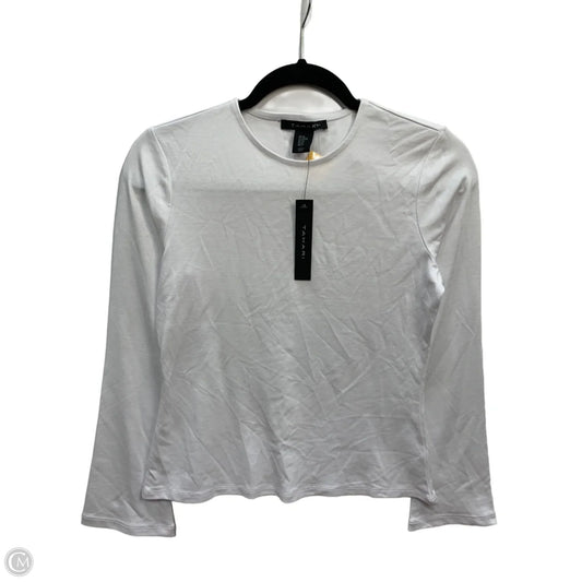 Top Long Sleeve By Tahari In White, Size: Xs