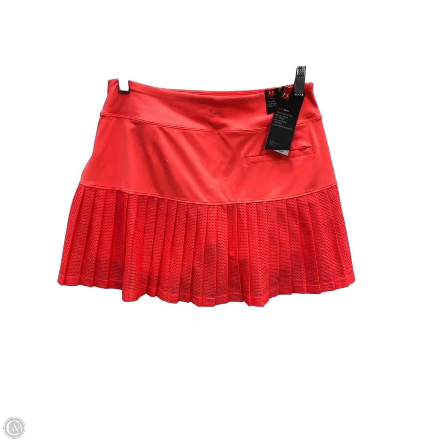 Athletic Skort By Under Armour In Orange, Size: S