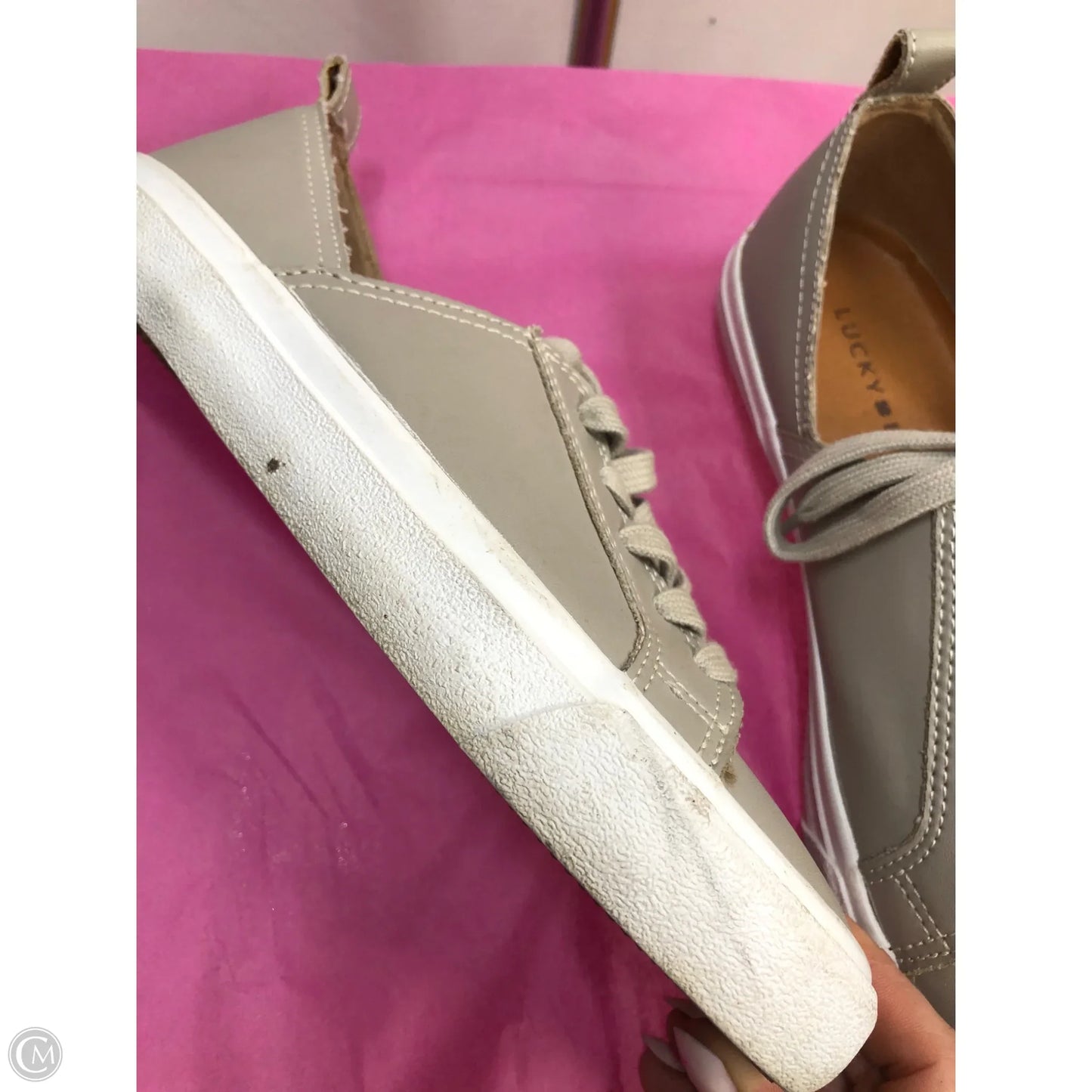 Shoes Sneakers By Lucky Brand In Beige, Size: 6