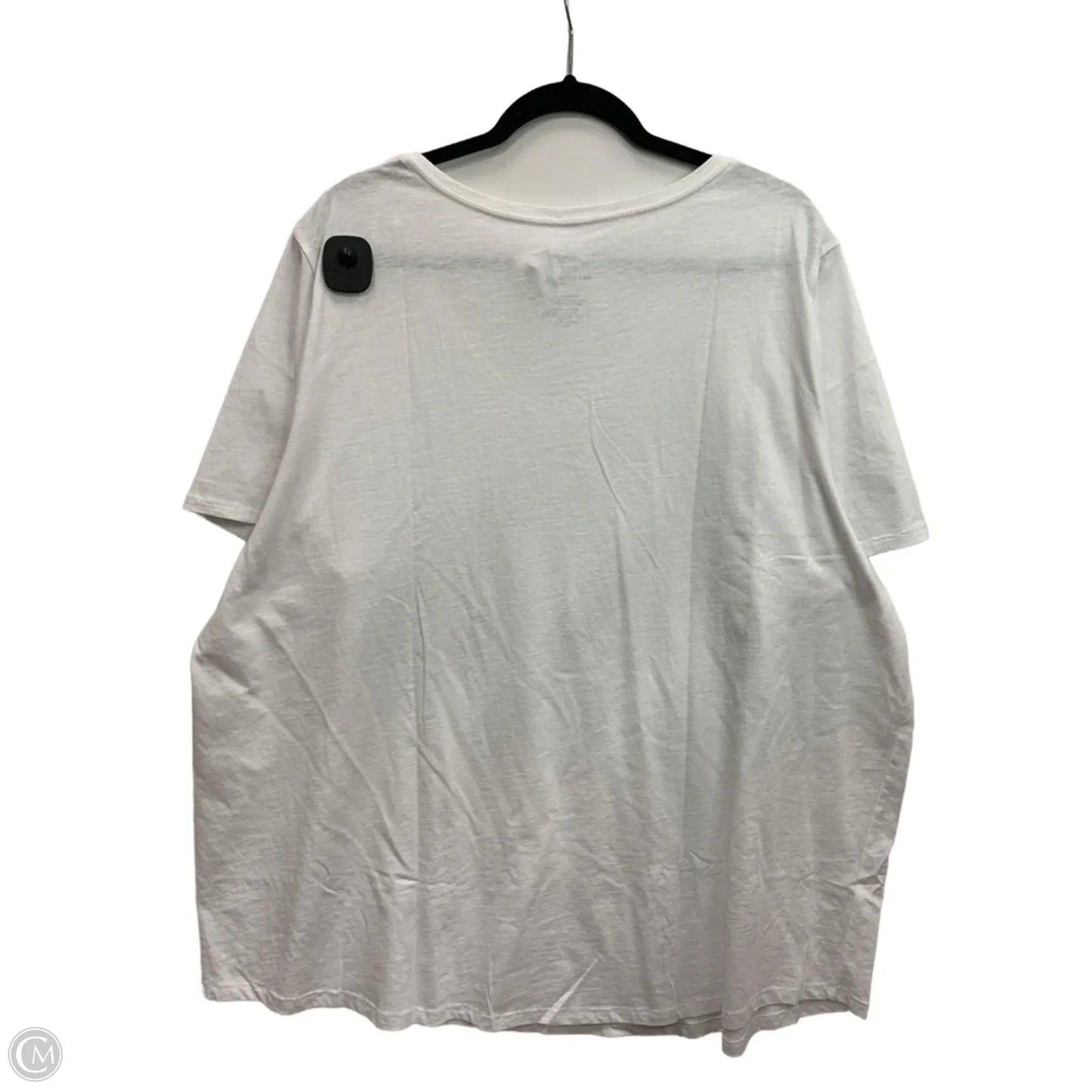 Top Short Sleeve Basic By Sonoma In White, Size: 3x