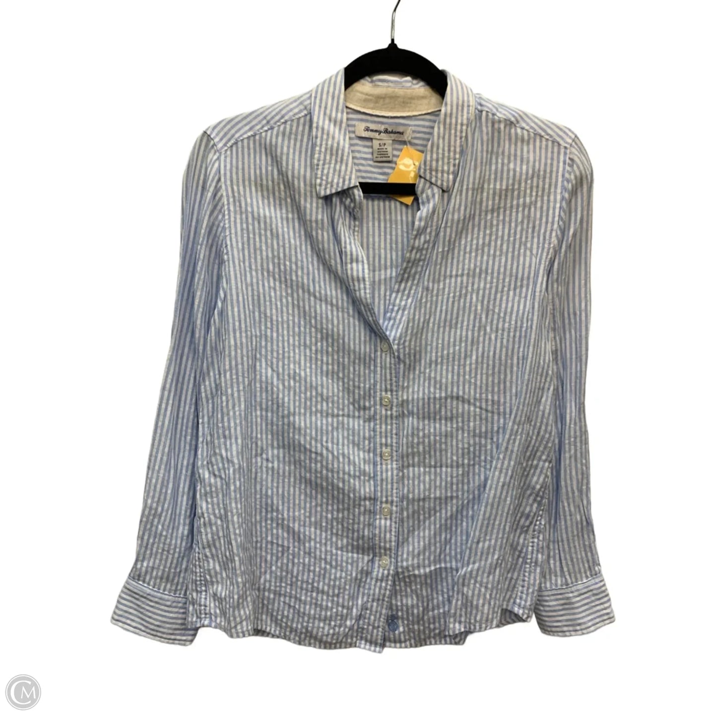 Top Long Sleeve By Tommy Bahama In Striped Pattern, Size: S