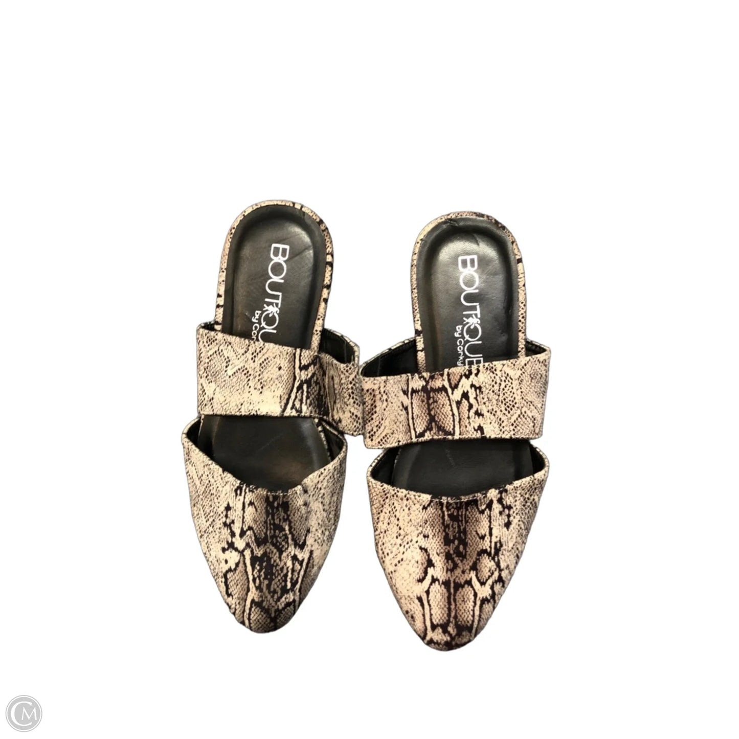 Shoes Flats By Boutique + In Snakeskin Print, Size: 7