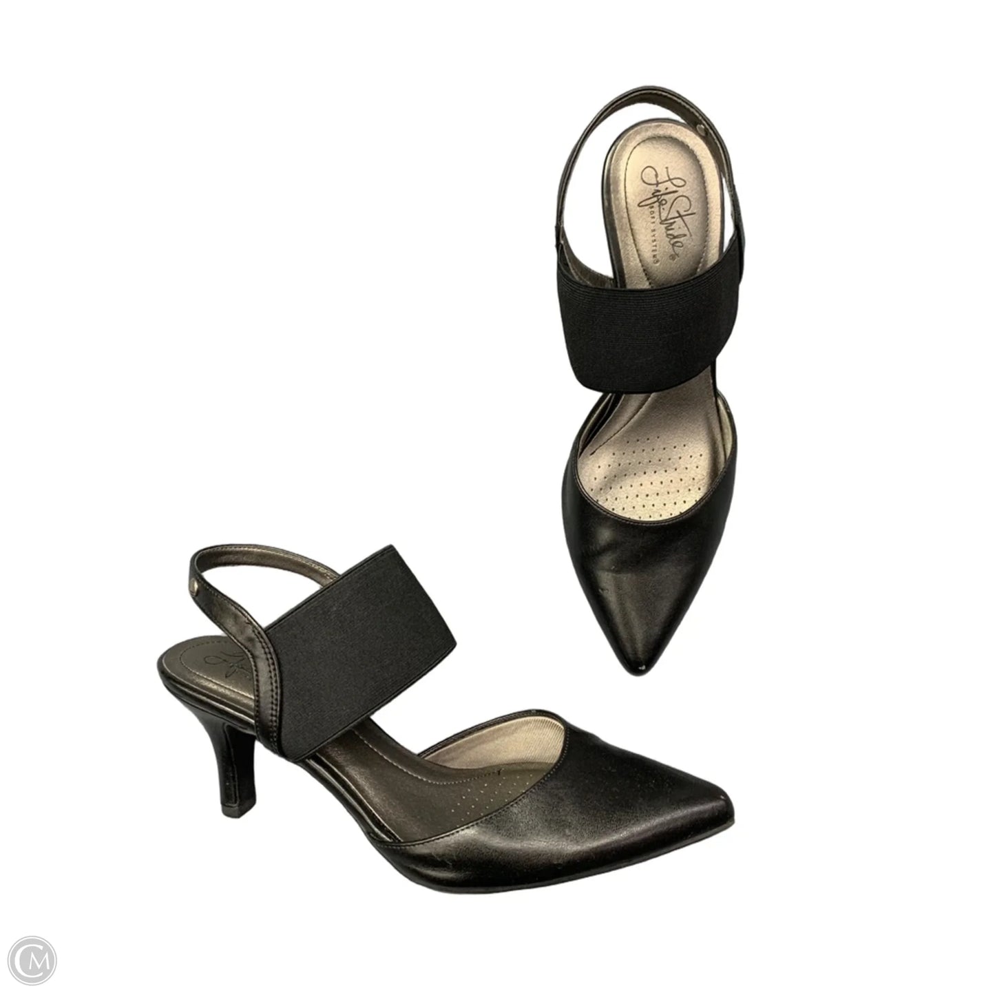 Shoes Heels Kitten By Life Stride In Black, Size: 10