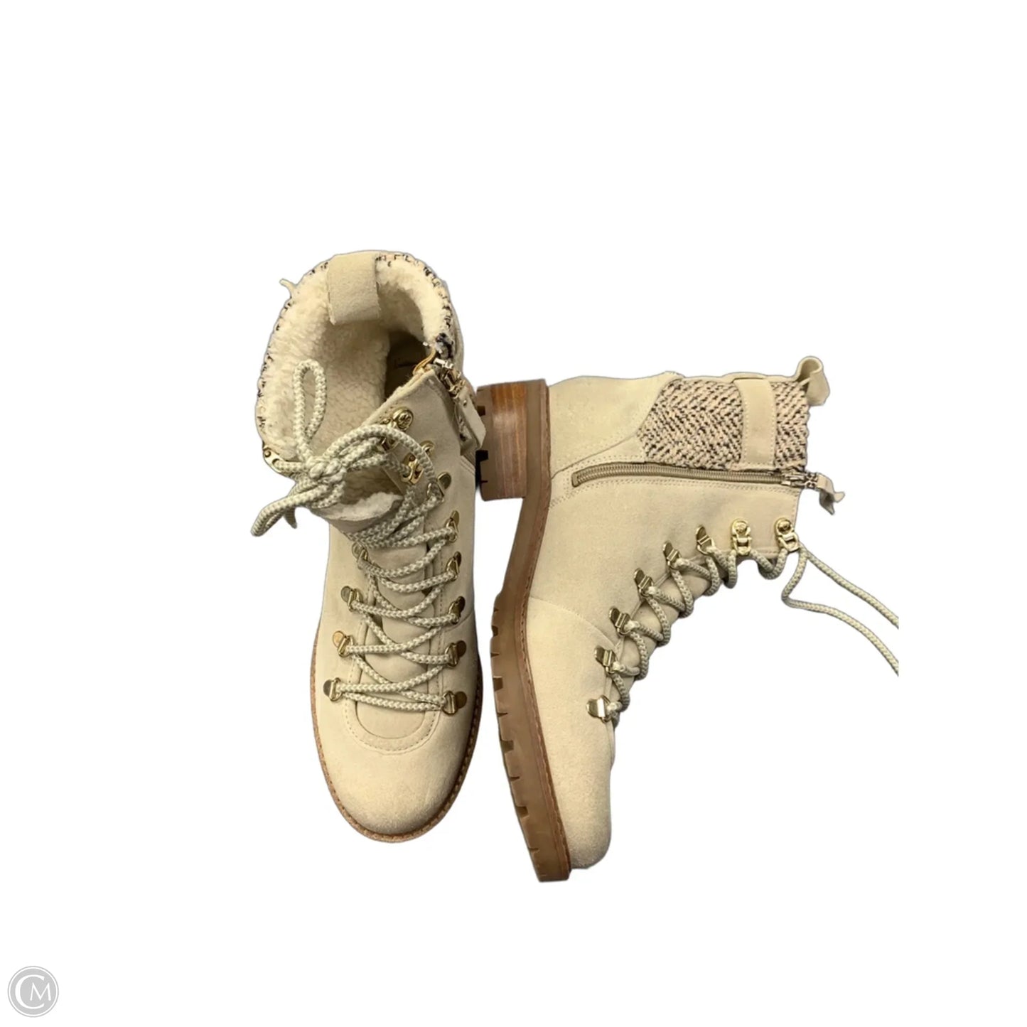 Boots Combat By Sam Edelman In Cream, Size: 10