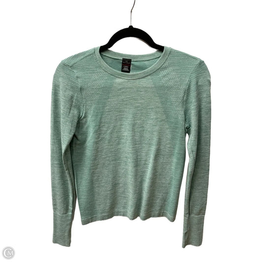 Athletic Top Long Sleeve Crewneck By Spyder In Green, Size: Xs