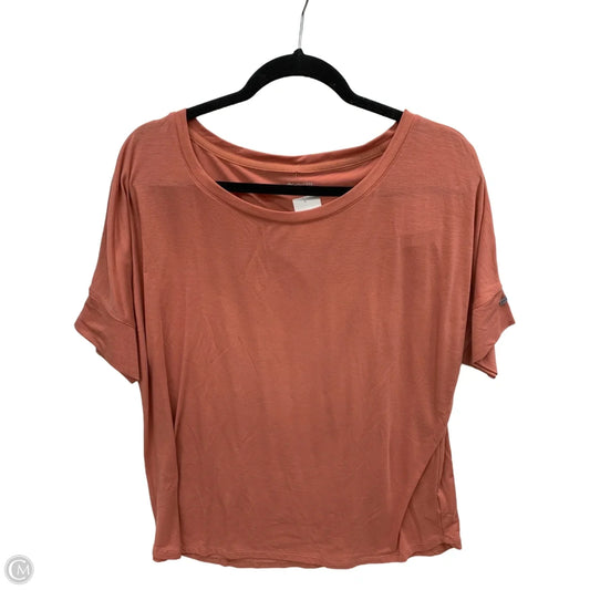 Athletic Top Short Sleeve By Columbia In Orange, Size: Xl