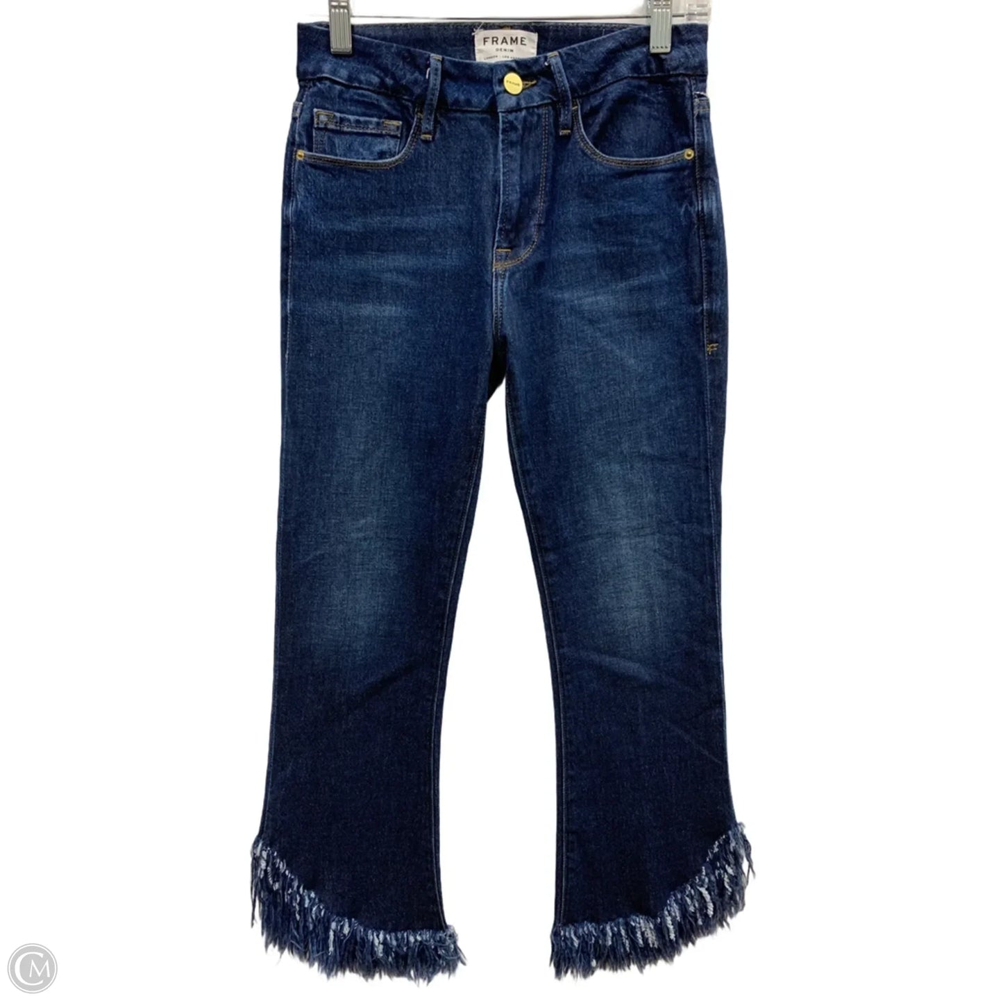 Jeans Skinny By Frame In Blue Denim, Size: 0