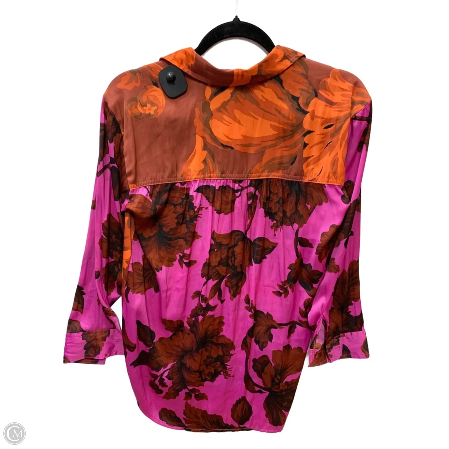 Top Long Sleeve By Anthropologie In Purple & Red, Size: Xsp