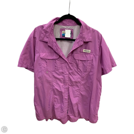 Athletic Top Short Sleeve By Magellan In Purple, Size: Xxl