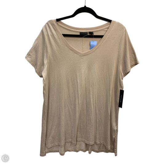 Top Short Sleeve By Tahari In Brown, Size: 1x