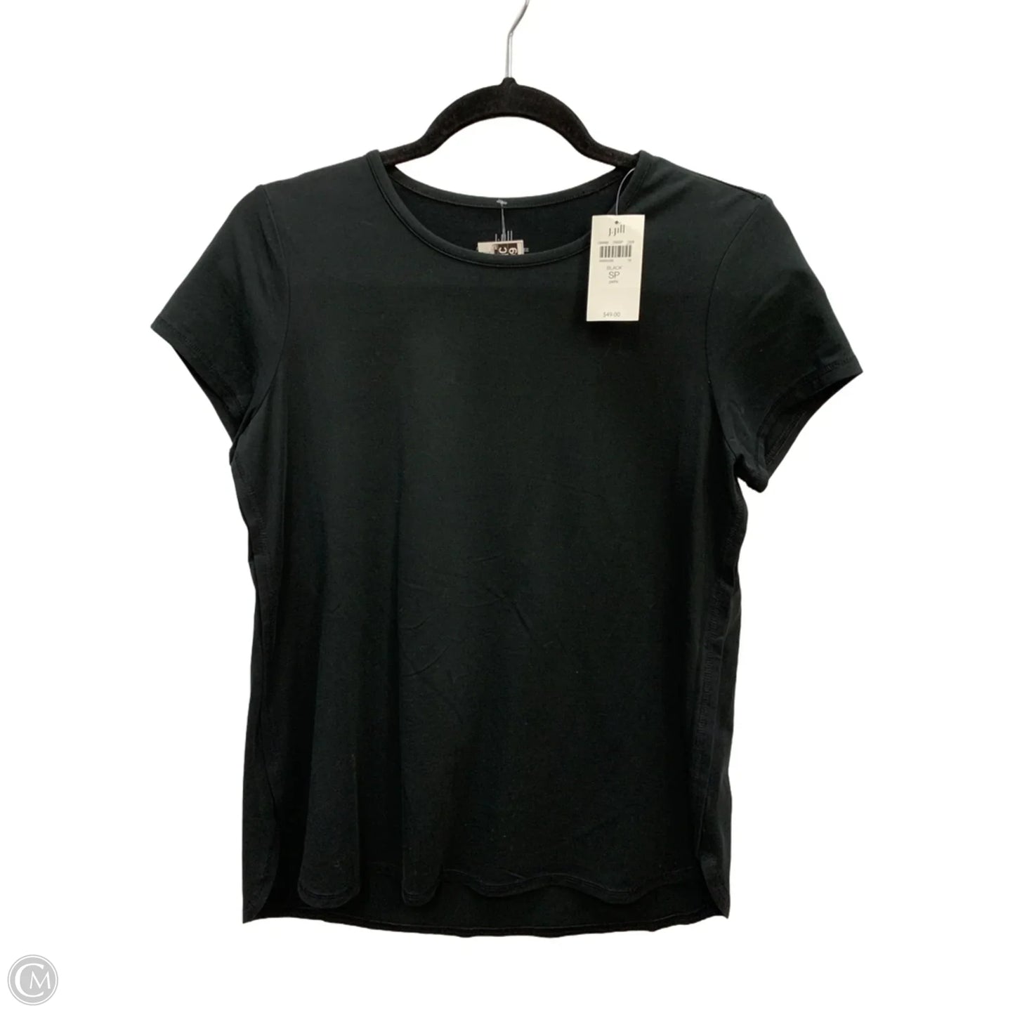Top Short Sleeve By J. Jill In Black, Size: Sp