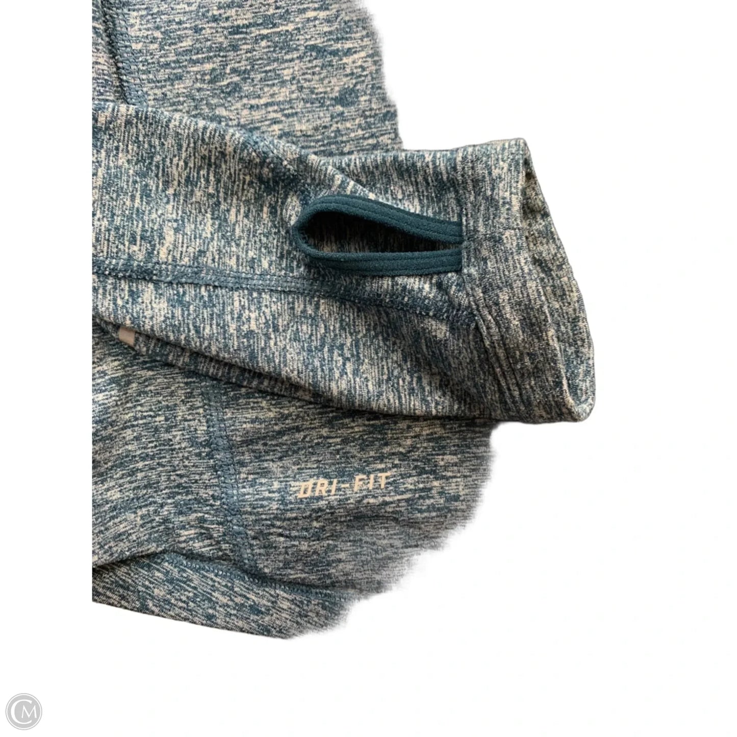 Athletic Top Long Sleeve Collar By Nike Apparel In Blue, Size: Xs