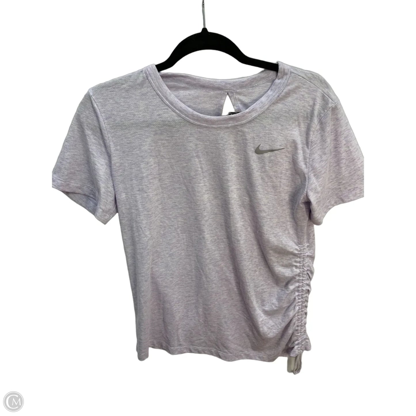 Athletic Top Short Sleeve By Nike Apparel In Purple, Size: S