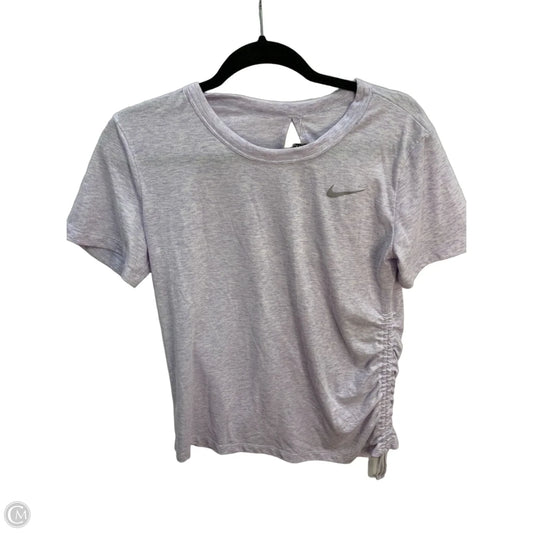 Athletic Top Short Sleeve By Nike Apparel In Purple, Size: S
