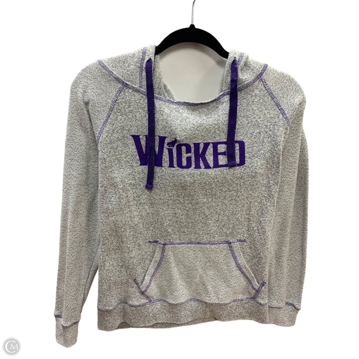 Sweatshirt Hoodie By Clothes Mentor In Grey, Size: S