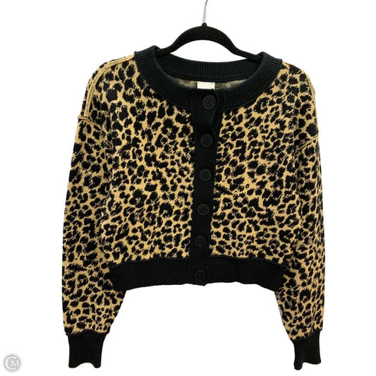 Cardigan By Maeve In Animal Print, Size: Xs