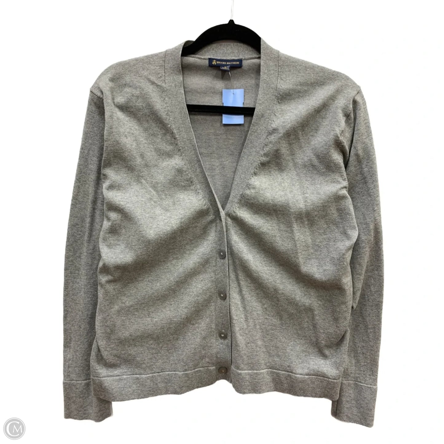 Cardigan By Brooks Brothers In Grey, Size: M
