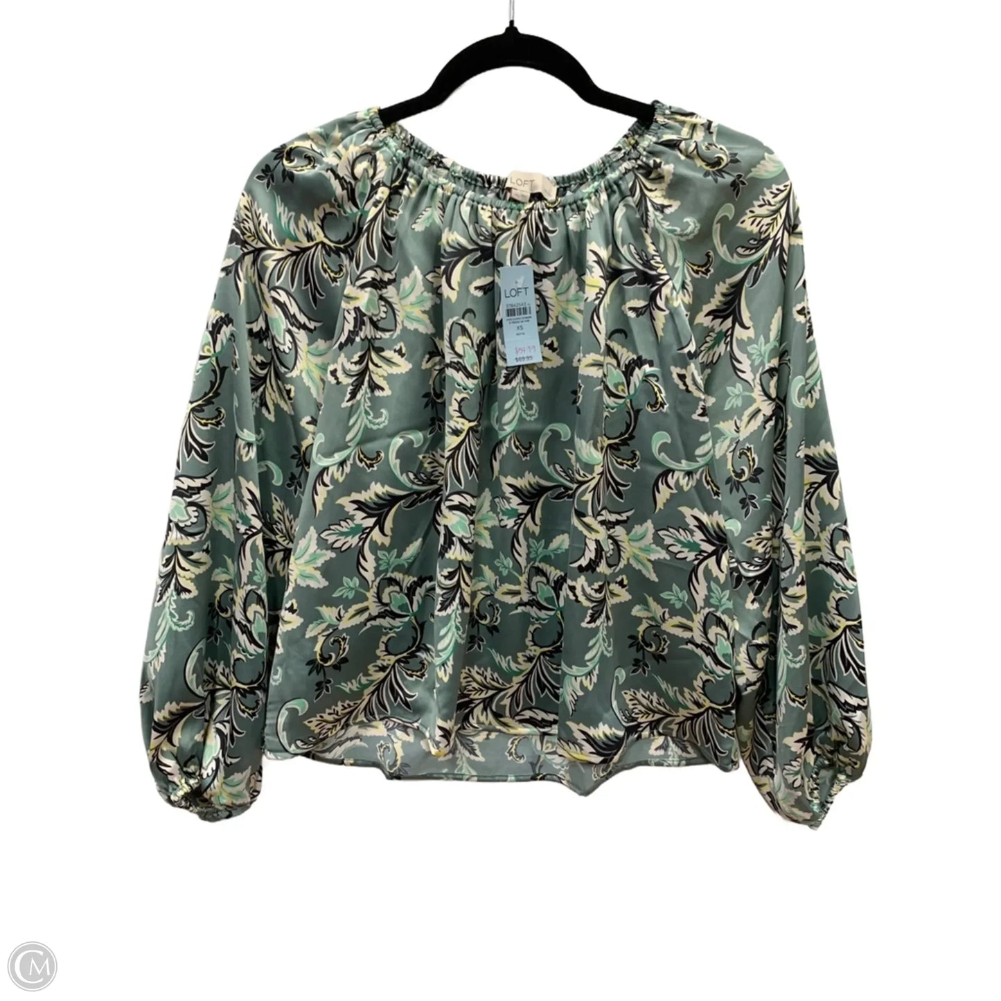 Top Long Sleeve By Loft In Green, Size: Xsp