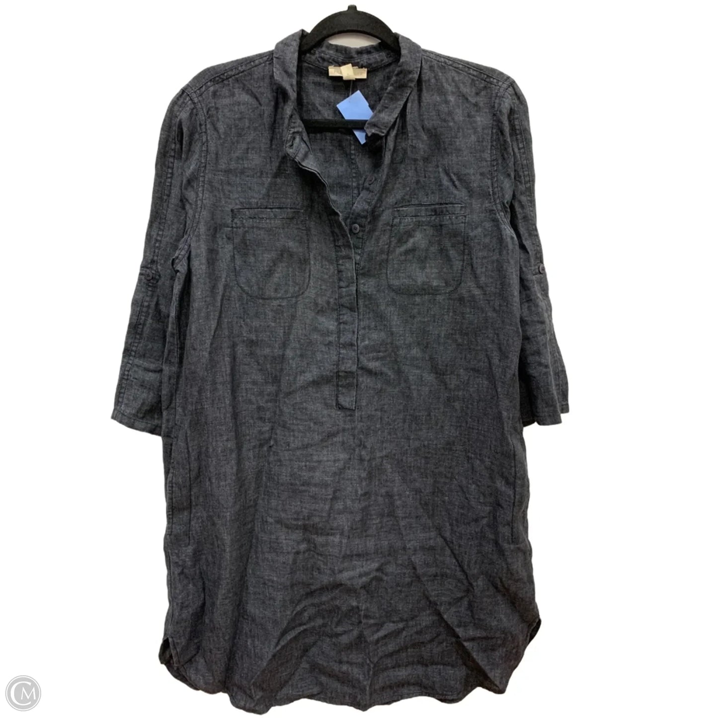 Dress Casual Midi By Eileen Fisher In Blue Denim, Size: S