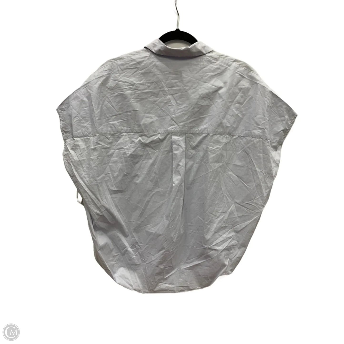 Blouse Short Sleeve By French Connection In Blue, Size: S