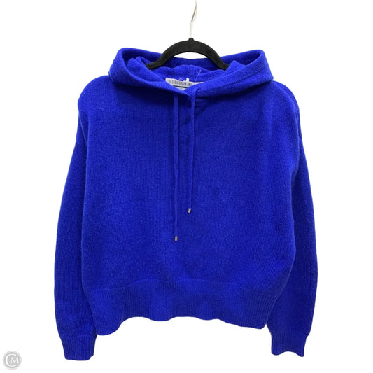 Sweatshirt Hoodie By Frame In Blue, Size: S