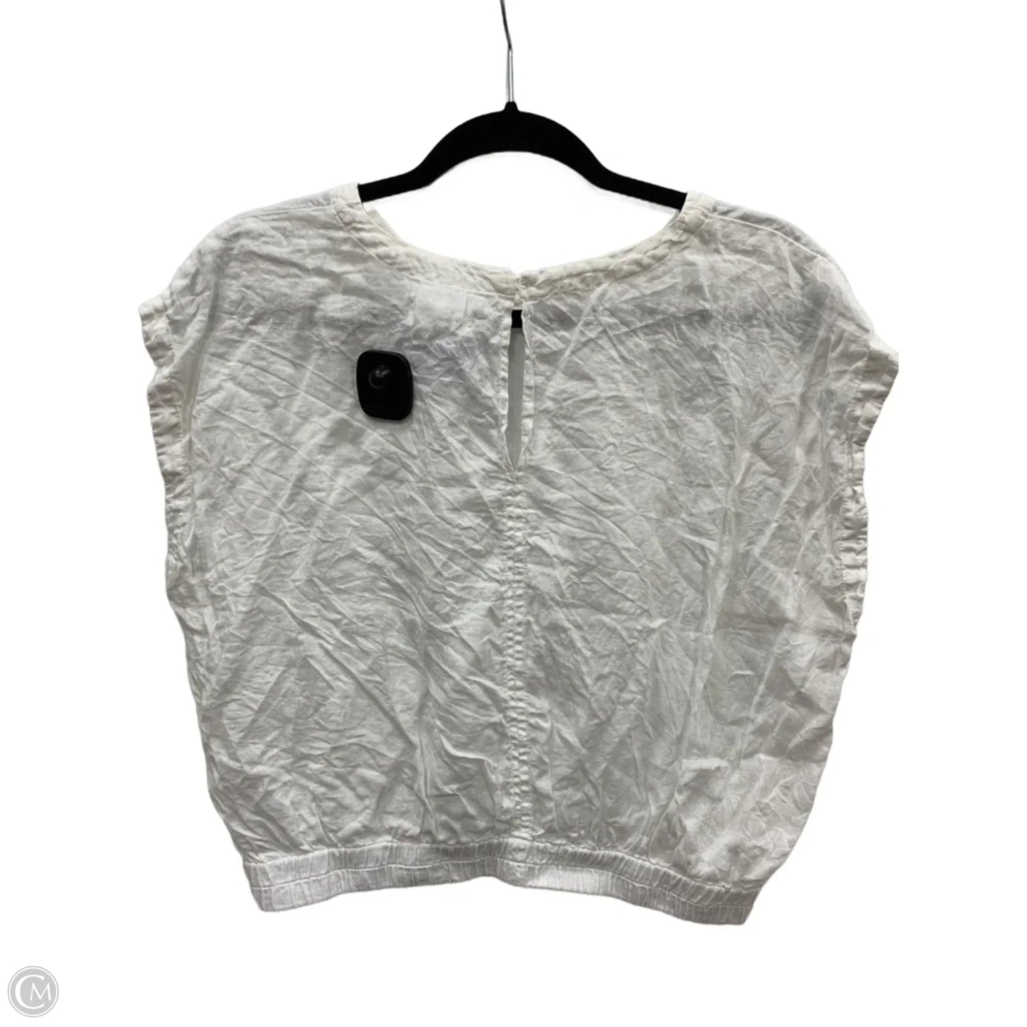 Blouse Short Sleeve By Velvet In White, Size: S
