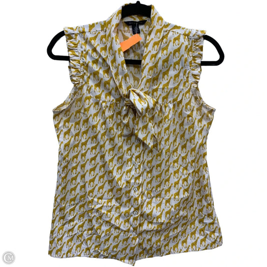 Top Sleeveless By Tommy Hilfiger In Animal Print, Size: M