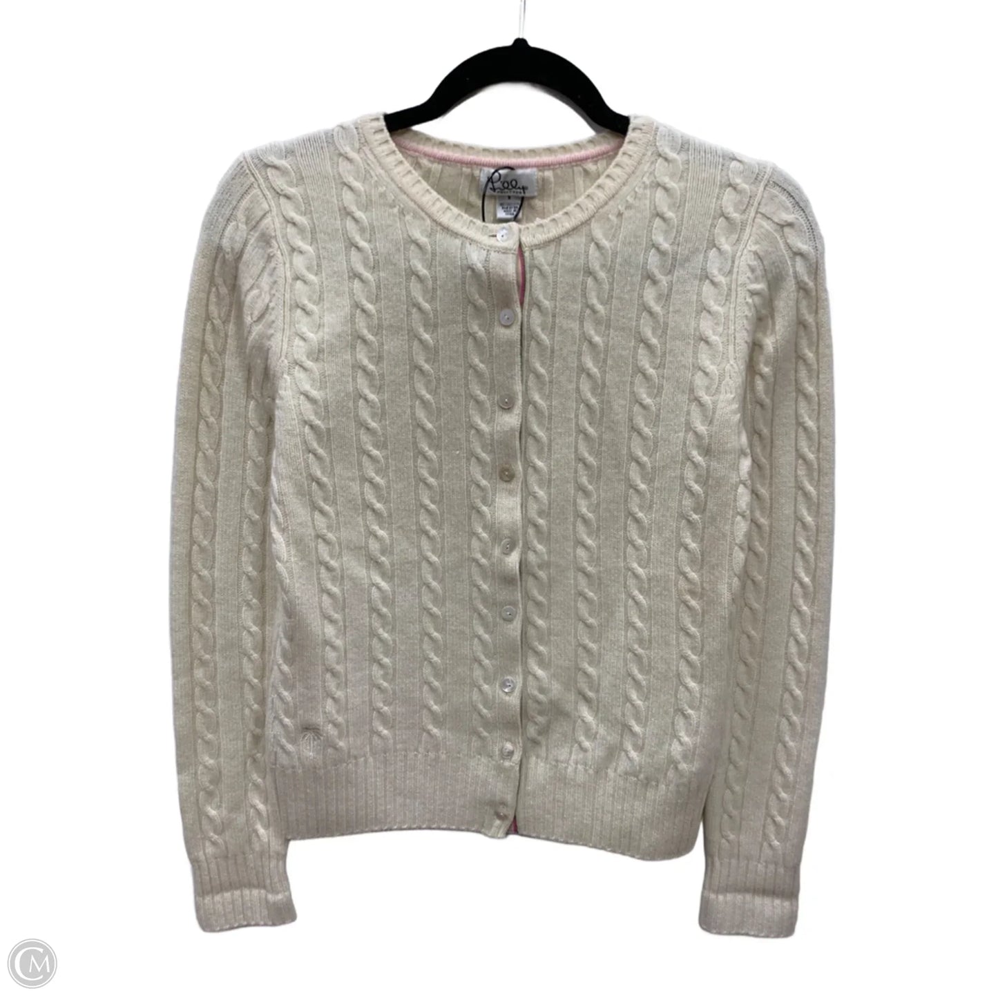 Cardigan Designer By Lilly Pulitzer In Beige, Size: S