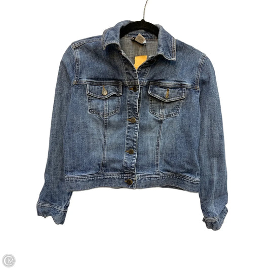 Jacket Denim By Ann Taylor In Blue Denim, Size: 6p