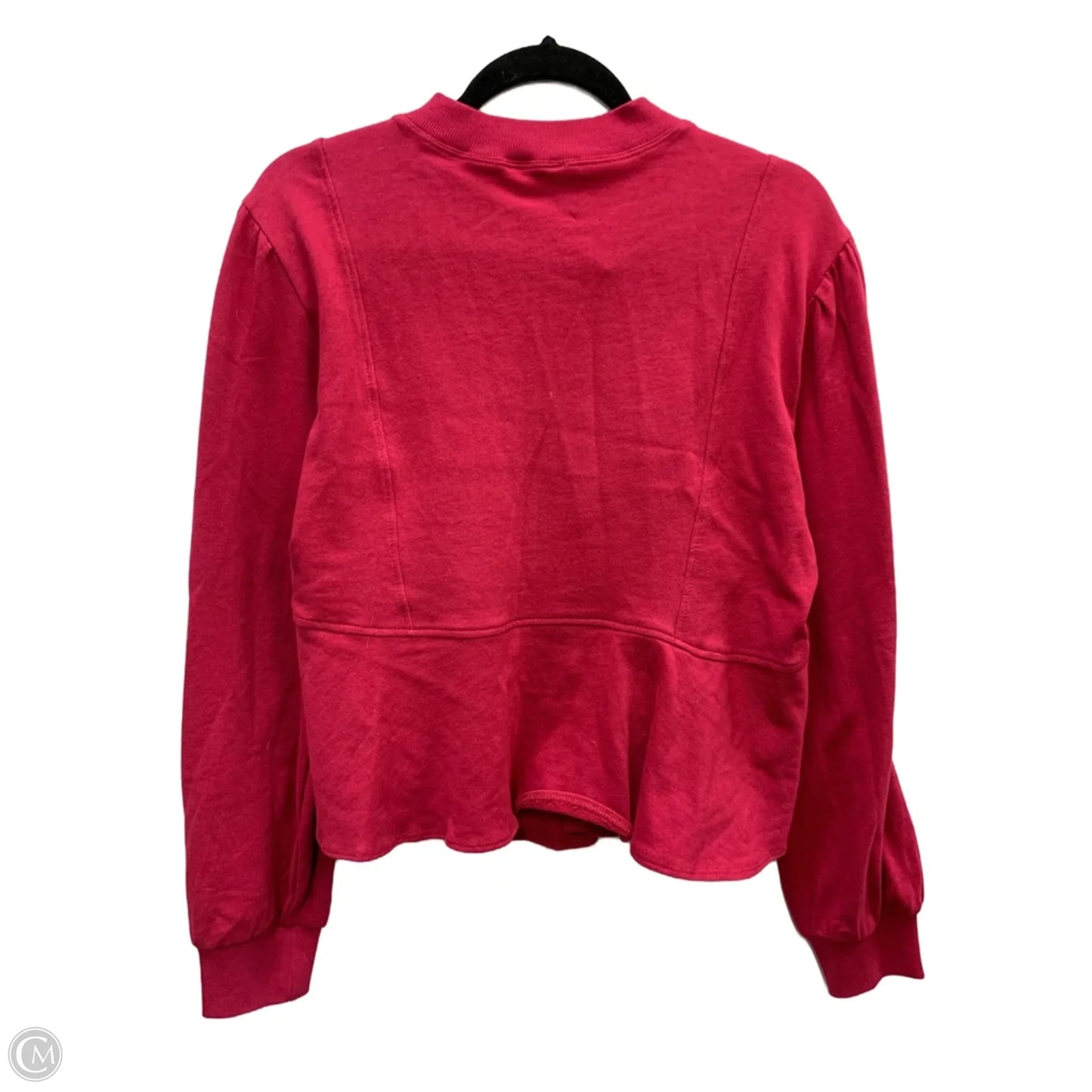 Top Long Sleeve By Anthropologie In Maroon, Size: S